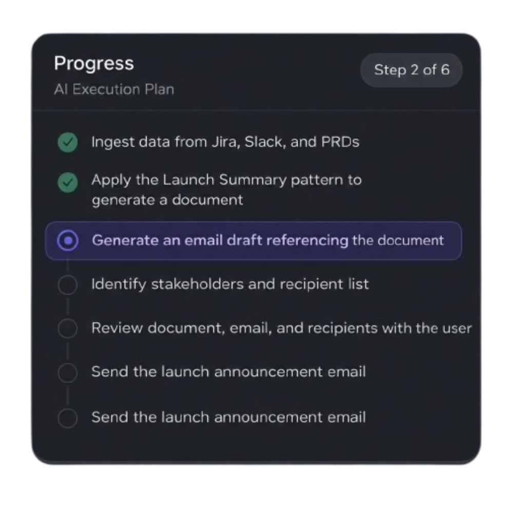 Understands and plans